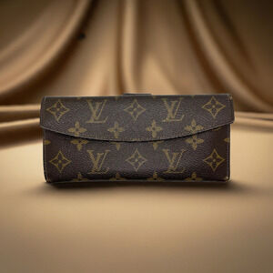 Louis Vuitton Monogram Clutch Wallet Vintage Cowhide Leather EUC